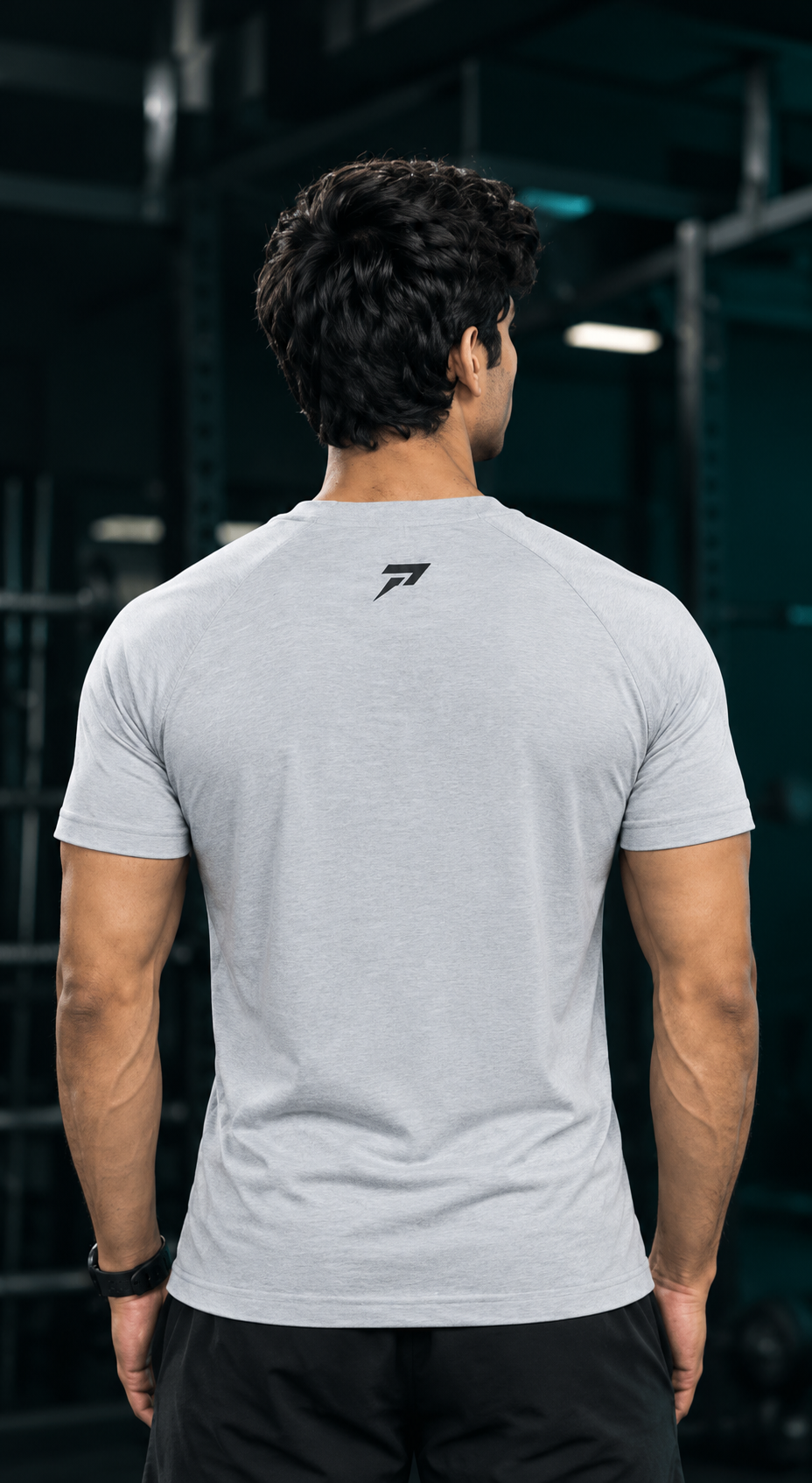 Peaklethics Vapour Grey CoreFlex Lycra Compression T-Shirt thumbnail 3