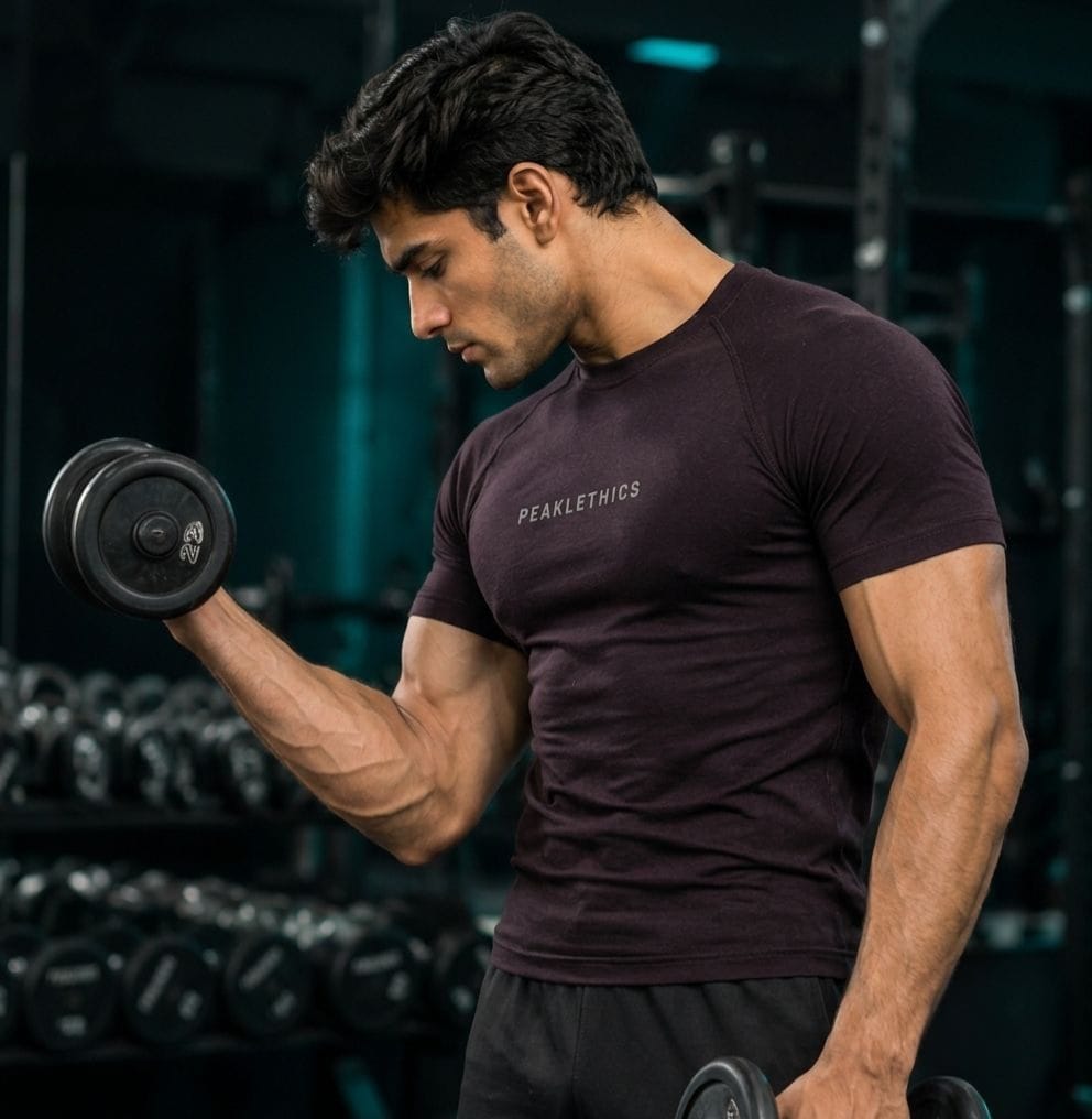 Peaklethics DarkMerlot CoreFlex Lycra Compression T-Shirt thumbnail 2
