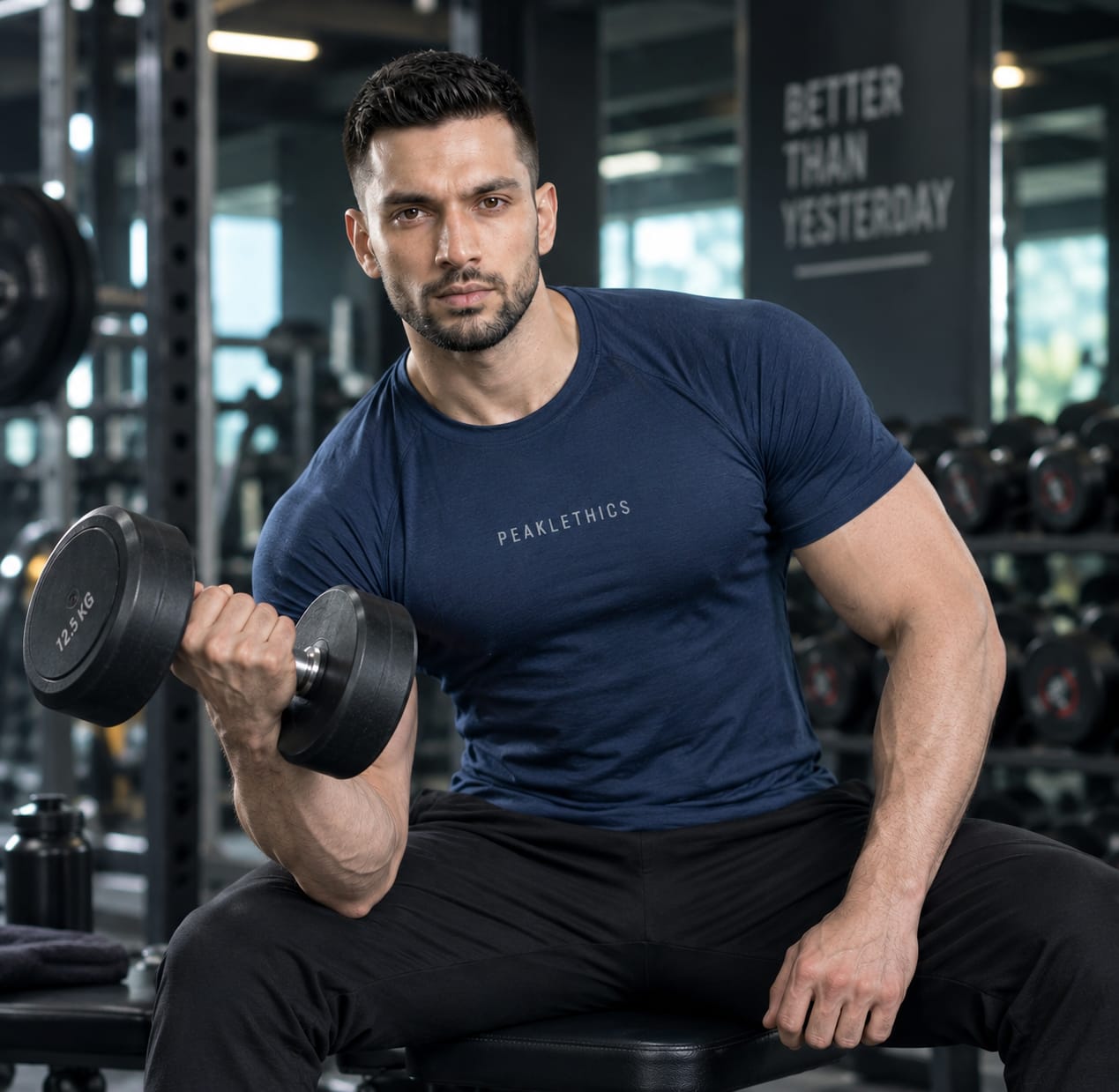 Peaklethics MidNight Airforce CoreFlex Lycra Compression T-Shirt thumbnail 4